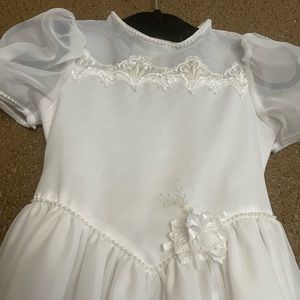 Girls White Formal Dress
